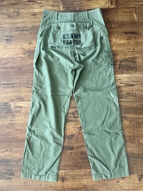 AVIREX US NAVY MULTI POCKET MILITARY MONKEY PANTS 29x29